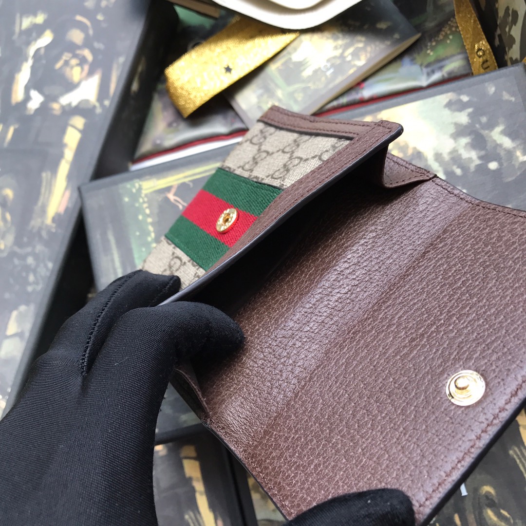 Gucci Ophidia GG French Flap Wallet 523173